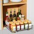 RCHYFEED Pull Out Spice Rack Organizer - Heavy Duty Slide Out Spice Organization for Kitchen and Pantry Cabinets