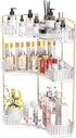 GTI 3-Tier Corner Bathroom Counter Organizer, Large Capacity Makeup Organizer Countertop, Perfume