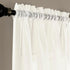 MYSTIC-HOME White Sheer Curtain Panels 72 Inch Length, Light Filtering Drapes for Living Room, 2 Panels, 52" Wx72" L