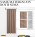 NICETOWN Kitchen Window Blackout Curtains, Thermal Insulated Rod Pocket Draperies for Bedroom/Kitchen (Cappuccino, Set