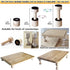 Cutting Board Adjustable Feet - Wood Kit to Elevate and Skid-Proof Your Countertop Cutting Board, Beige