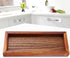 Wooden Serving Tray,Rectangle Wooden Tea Tray Fruit Snack Candy Dish Coffee Table Tray Countertop Organizer for Kitchen Countertop Home Decor (20 * 8cm) by AYNEFY