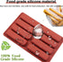 Finger Biscuit Silicone Mould, 2Pack 8 Cavities Finger Shaped Molds, Granola Bars, Twinkie Cake Pan, Rectangular Strip