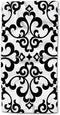 HGOD DESIGNS Black Floral Vintage Flower Paisley Design Bath Hand Towels, 100% Cotton 15inX30in