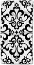 HGOD DESIGNS Black Floral Vintage Flower Paisley Design Bath Hand Towels, 100% Cotton 15inX30in