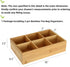 2 Pack 6 Packet, Packets Dicunoy Bamboo Tea Bag Organizers, Wood Tea Bag Storage for Drawers with Roomy Compartments