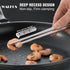 WALFOS Stainless Steel Tweezer Tongs for Cooking - 3 Pcs Pasta Tweezers for Roasting and Grabbing Small Objects