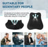Black Seat Cushion & Lumbar Support Pillow Set for Office Chair, Ergonomic Memory Foam Back Support Pillow & Chair