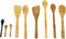 8 Piece Bamboo Cooking Utensil Set: 4 Spoons, 2 Turners, 2 Mini Spoons