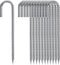 Ground Stakes 12 Inch, Yard Camping Stakes J Shaped 20 Pack Rebar