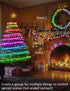 33Ft 16 Smart Color Changing Globe String Lights, Million Colored Fairy Lights Plug in APP & Remote Control DIY Music