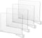 CY craft 4 PCS Acrylic Shelf Dividers for Closets, Clear Wood Shelf Separators, Perfect for Clothes Organizer and