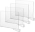 CY craft 4 PCS Acrylic Shelf Dividers for Closets, Clear Wood Shelf Separators, Perfect for Clothes Organizer and
