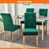 Set 4, Velvet Chair Covers for Dining Chair of Stretchy Soft Parson Chair Covers Removable Washable Kitchen Dining Room