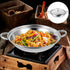 PRETYZOOM Stainless Steel Wok with Lid Nonstick Everyday Pan with Dual Handle Stir Fry Chefs Saute Pan Shabu Shabu Pot Multipurpose Stewpot Skillet 9 Inches