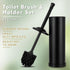 Set,304 Black Toilet Brush and Holder Stainless Steel Toilet Bowl Brush and Holder for Bathroom,Heavy Duty Toilet