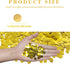 VCOSTORE 5000 Pieces Tissue Paper Confetti Circles, 1 cm Round Paper Table Confetti for Party Decoration (Gold)