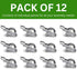 Spare Hardware Parts #121762) (Pack 12) Old Billy Bookshelf Pins (Replacement for IKEA Part