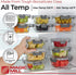 Magic Mill Glass Storage Containers Set, Ultimate 24pc with BPA Free Airtight Locking Lids for Food Storage