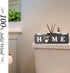 Bathroom Decor Box, Toilet Paper Storage Box with Home Sign, Rustic Paper Holder for Farmhouse