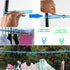 Clotheslines 2 Pack with 24 Pcs Clips, Portable Windproof Drying Rope for Indoor Outdoor Laundry, Camping