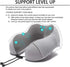 Travel Pillow, Memory Foam Neck Pillow with 360-Degree Head Support, Comfortable for Airplane & Home Use