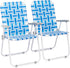 Volowoo Outdoor Folding Chaise Lounge Chair, Adjustable Portable Lightweight Reclining Garden Sun Lounger