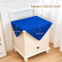 2 Pack 24X24 Inch Small Square Table Cloth Royal Blue Tablecloth Washable Polyester Solid Table Cover for Night Stand