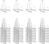 40 Pack Acrylic Display Stands, 2.16 Inches Transparent Card Easel for Medals, Baseball Cards, Coins, Star Cards