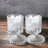 2 Pack rejomiik Qtip Holder Glass Apothecary Jars with Lid Bathroom Accessories Vanity Organizers and Makeup Storage