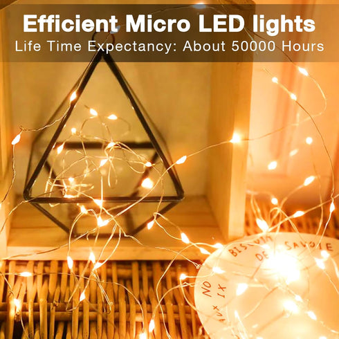 Olafus 16 Pack Christmas Fairy Lights, Battery Operated Warm White, 20 LED Copper Wire 7ft, IP68 Waterproof for Party