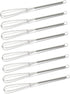 Mini Whisks 7 inch - 8Pcs Stainless Whisk, Hand Egg Mixer for Kitchen Cooking and Baking