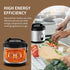 4-Cup (1.0L)/8-Cup Macook Stainless Steel Rice Cooker with Steamer, Uncooked Cooked, Electric Grain & Vegetable Cooker