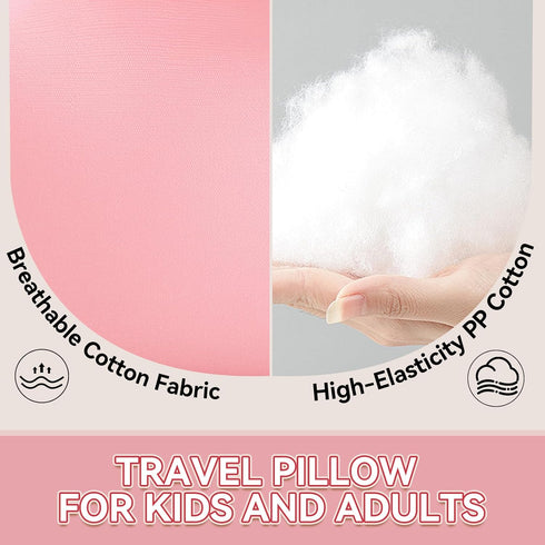 Longhuo Travel Pillow,Car Pillow Kids Car Seat Pillow U Shaped Pillow for Travel Skin-Friendly Material The Sleeping