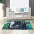 JIFEIFAN 47''/63'' Kids Bedroom Carpet Kids Rug for Playroom, Creative Airport Fun Rug, Soft Kid Play MatCute Kid Room