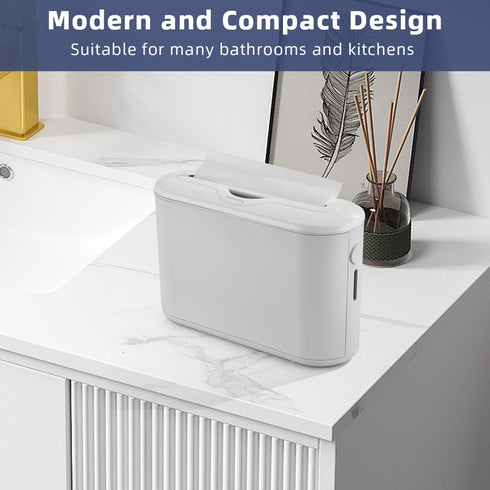 Countertop, Compact Paper Towel Dispenser Single Sheet Dispensing with Built-in Spring, Visible Window, Easy Top