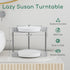 NATURE'S SOURCE 2 Tier Lazy Susan Organizer, 9'' Rotating Spice Rack for Cabinet, Kitchen, Pantry, Table Top