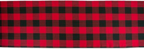 DII Buffalo Check Collection, Classic Farmhouse Table Runner, 14x108, Red & Black
