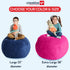 38 3-14, Creative QT Stuff n Sit Extra Large Bean Bag Storage Cover for Stuffed Animals & Toys, Giant Beanbag Chair