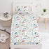 Sets 3D Set Decor(3pc) Yasida Car Sheet for Kids Cute Cartoon Truck Bed Full Size Fitted Sheets Boys Plants Print