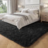 5x7, PAGISOFE Black Fluffy Shag Area Rugs for Bedroom Soft Fuzzy Shaggy Machine Washable Rugs for Living Room,Plush