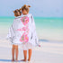 BOAO Unicorn Beach Towel for Girls - Microfiber Quick Dry Towel for Kids, Rainbow Bath Towel (Glitter Pink, Cute Style)