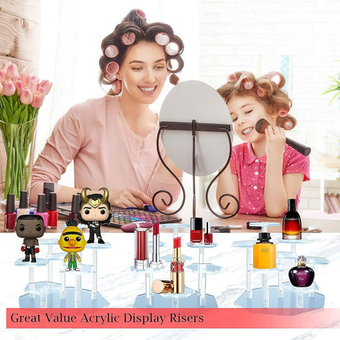7-Tier. Acrylic Display Stand for Figures, Collectibles, Toys and Dolls, Jewelry, Action Figures Collection Organizer