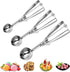 3PCS Premium Ice Cream Scoop Set, Small/Medium/Large Stainless Steel Scoops, Professional Trigger Release by AOULELA