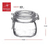 Bormioli Rocco Fido Clear Glass Jar with 85 mm Gasket, 0.5 Liter, Pack of 2