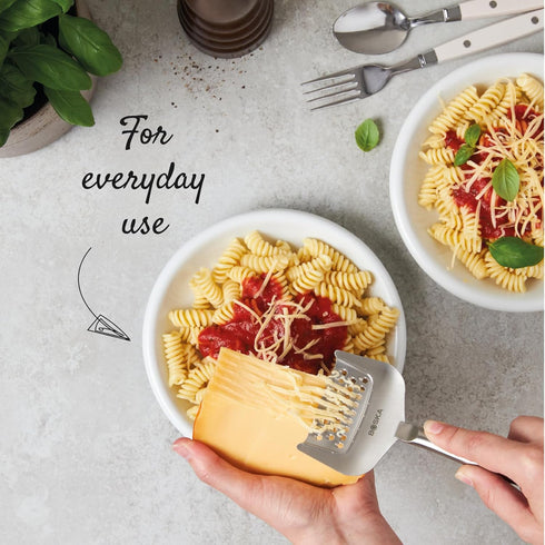 Boska Stainless Steel Grater - Manual Handheld Cheese Grater for Hard Cheese, Citrus, Vegetables, 10 Year Warranty