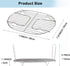 Steam and Roast Rack Stainless Steel for Ninja Foodi Possible Cooker Pro 8.5 Qt, Slow Cooker Crock Pot Oval Chrome Pack