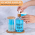 1 Set 17 Oz Mouthwash Dispenser for Bathroom Refillable Mouth Wash Pump Bottle Paper Cup Holder with Bamboo Lid