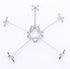 ChezMax Silver Zinc Alloy Flower Chopsticks Rest - Spoons Stand Forks Knives Holder Pack of 5