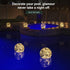 6.5-inch Decor(1 Floating Pool Lights Solar Powered, Glow in The Dark Warm White Solar Globe Pool Lights That Float